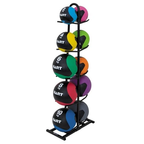 HART Sport HART Rubber Medicine Ball Kit Complete Set With Rack 3 HART Sport HART Rubber Medicine Ball Kit Complete Set With Rack