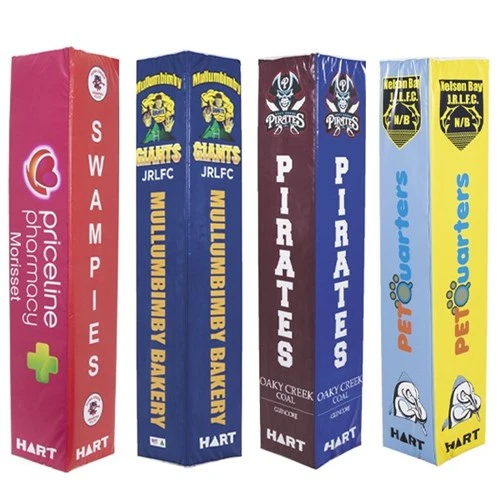 HART Sport Custom Printed Square Rugby Post Pads 35cm 3 HART Sport Custom Printed Square Rugby Post Pads 35cm